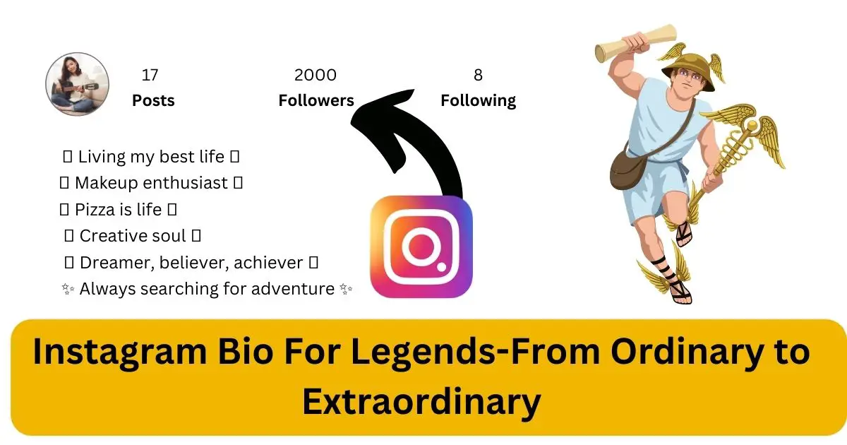 instagram bio for legends