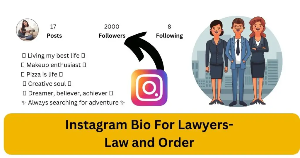 Instagram Bio For Lawyers-Law and Order