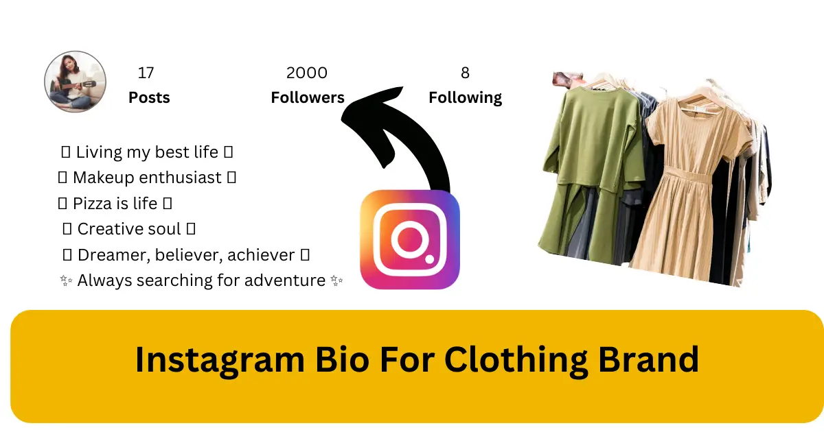 Instagram Bio For Clothing Brand