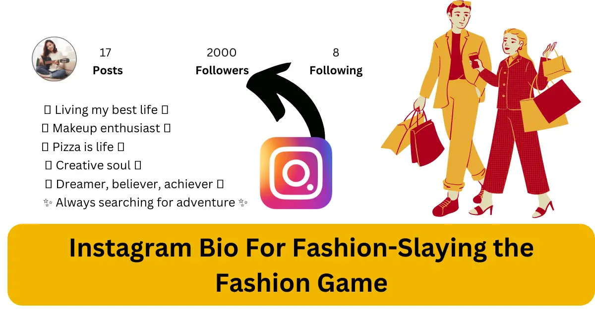 Instagram bio for fashion