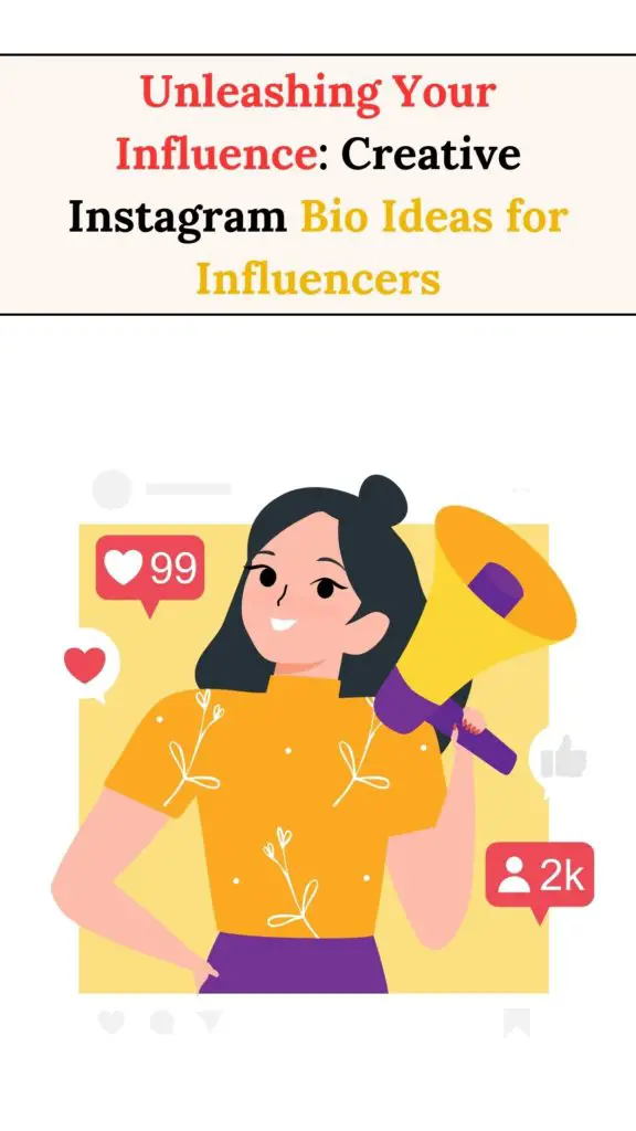 Instagram bio for influencers