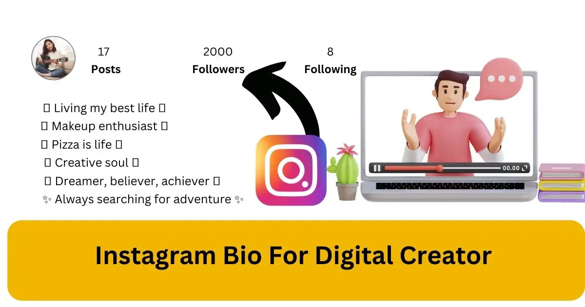 Instagram Bio For Digital Creator