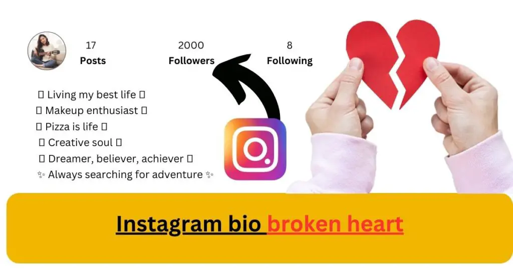 Instagram bio broken heart
