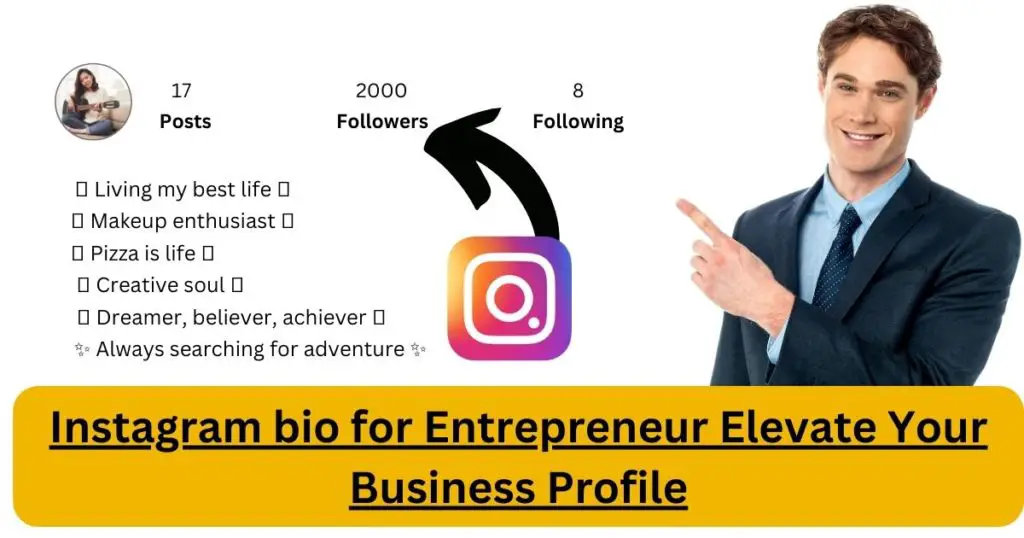 Instagram bio for Entrepreneur Elevate Your Business Profile
