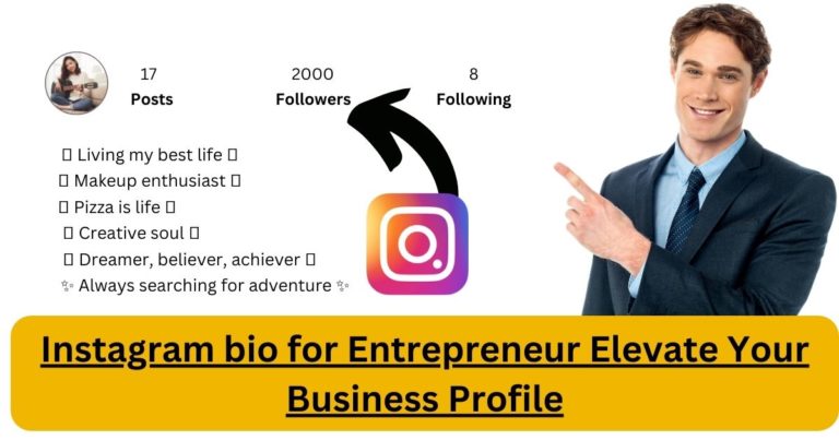 Instagram bio for Entrepreneur