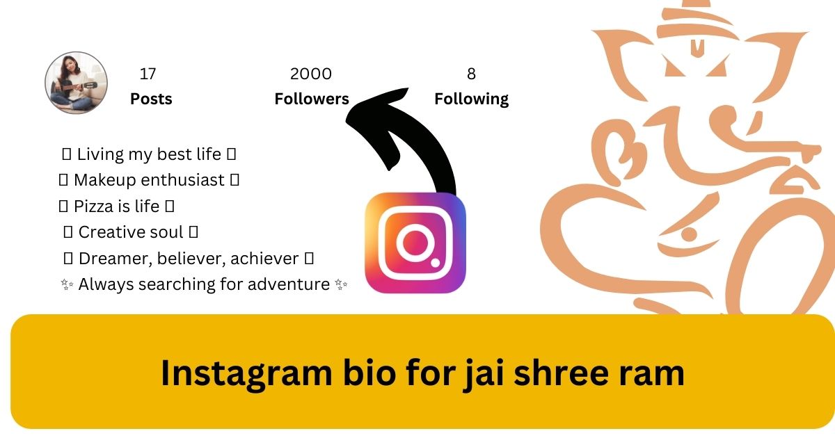Instagram bio for jai shree ram