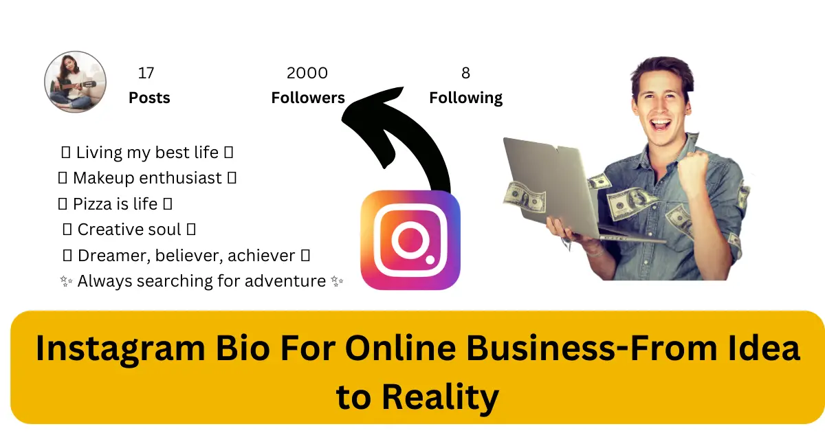 instagram bio for online business