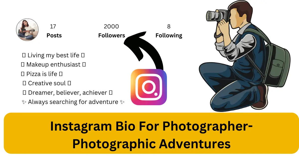 instagram bio for photographer